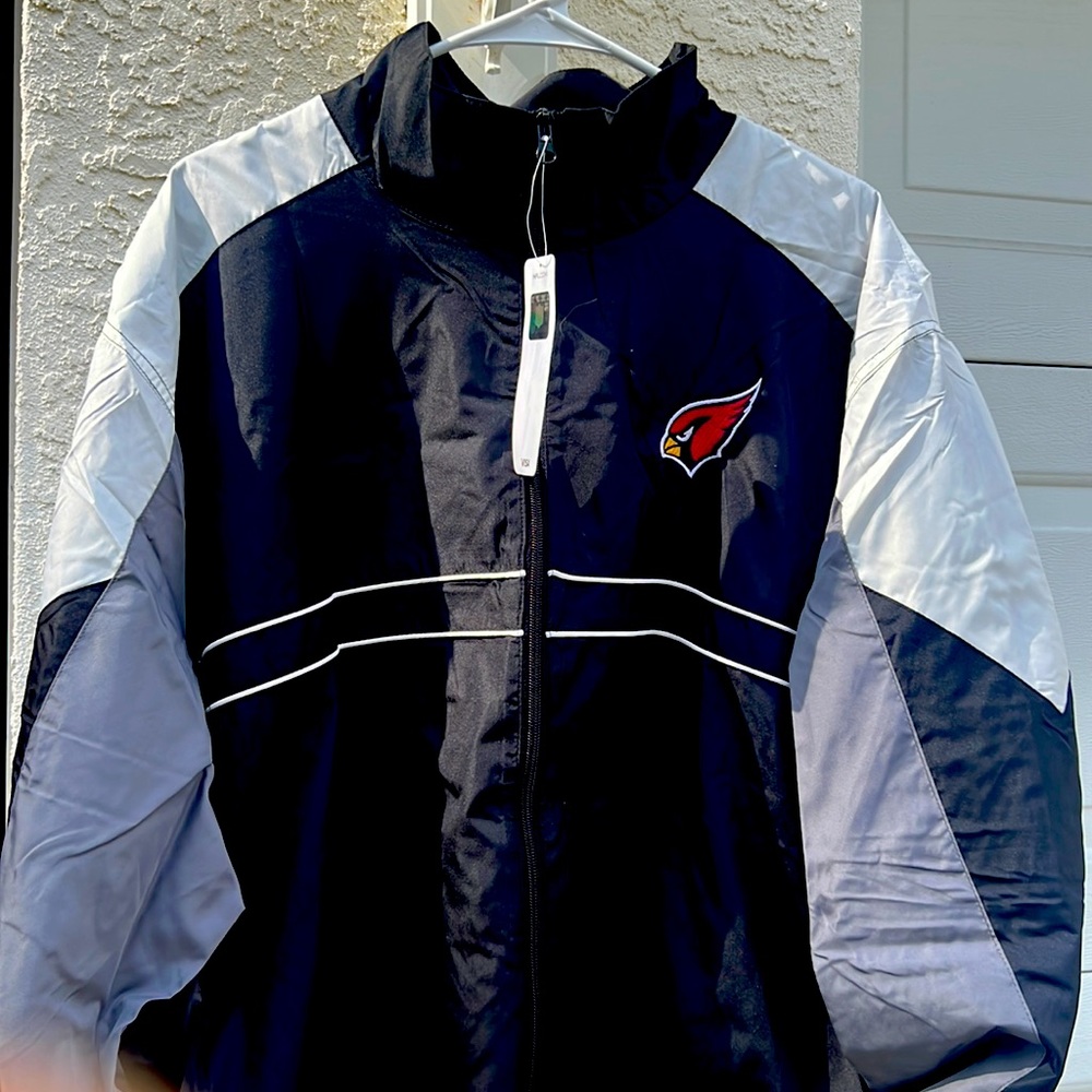 MENS LIGHTWEIGHT ZIP UP ARIZONA CARDINALS JACKET NEW WITH TAGS STEAL OF THE DAY